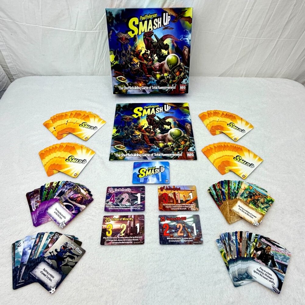 Smash Up Card Game Original Base Game 2012 by Paul Peterson AEG 100% Complete